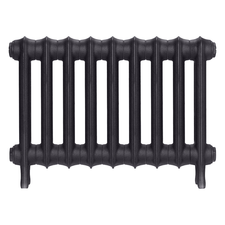 Emmeline III - Black Iron Cast Iron Column Radiator H416mm x W629mm 3 Column - Wall Hung