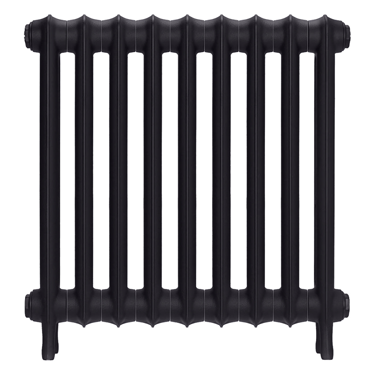 Emmeline III - Black Iron Cast Iron Column Radiator H616mm x W629mm 3 Column - Wall Hung