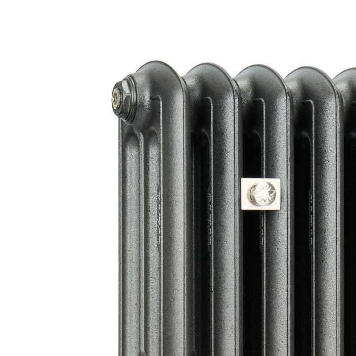 Emmeline III - Black Iron Cast Iron Column Radiator H416mm x W762mm 3 Column - Wall Hung