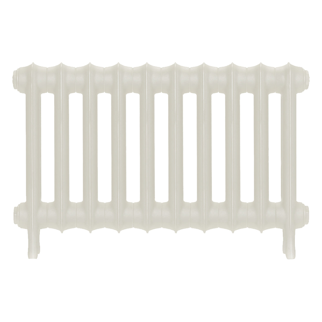 Emmeline I - Chalk White Cast Iron Column Radiator H407mm x W695mm 1 Column - Wall Hung
