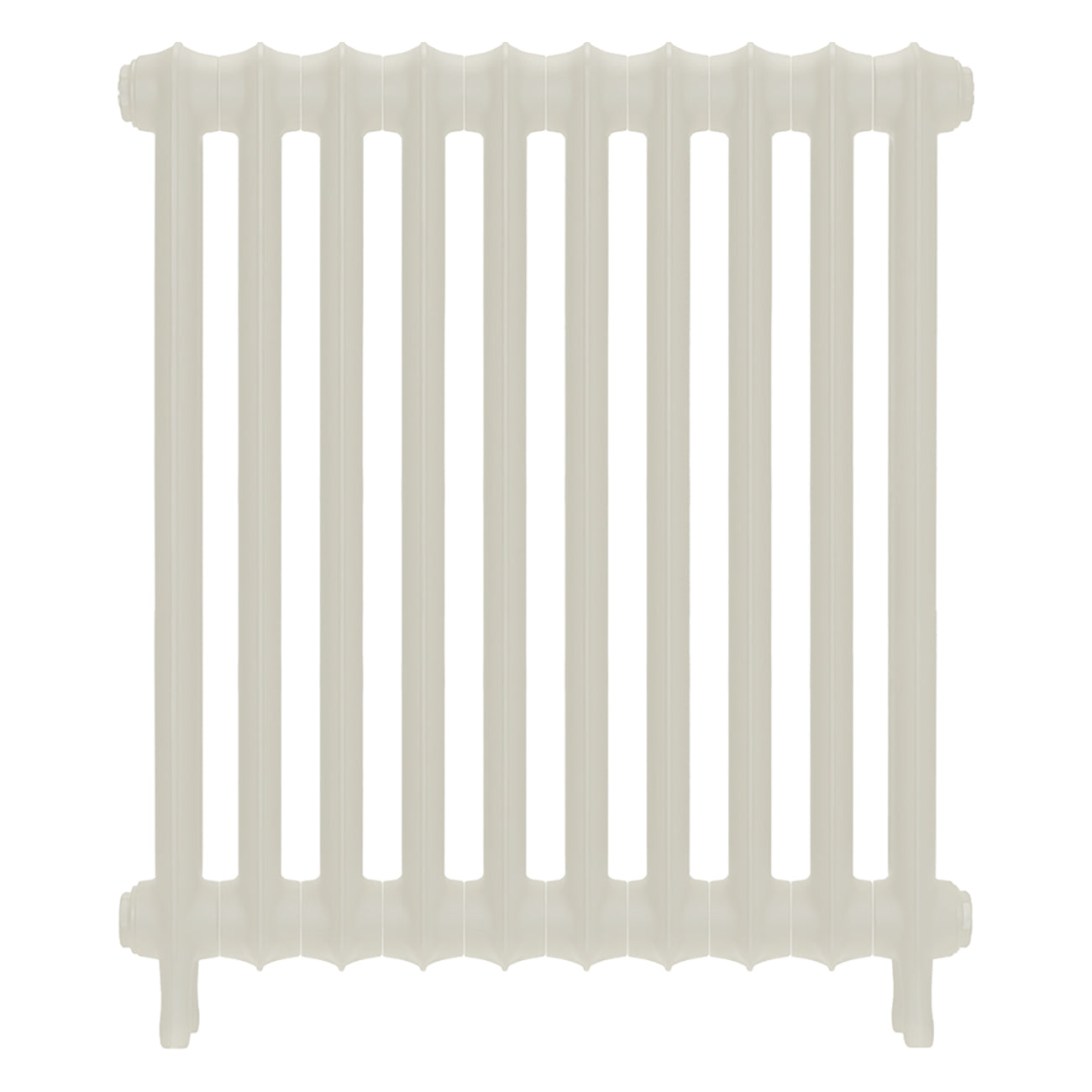 Emmeline I - Chalk White Cast Iron Column Radiator H807mm x W695mm 1 Column - Wall Hung
