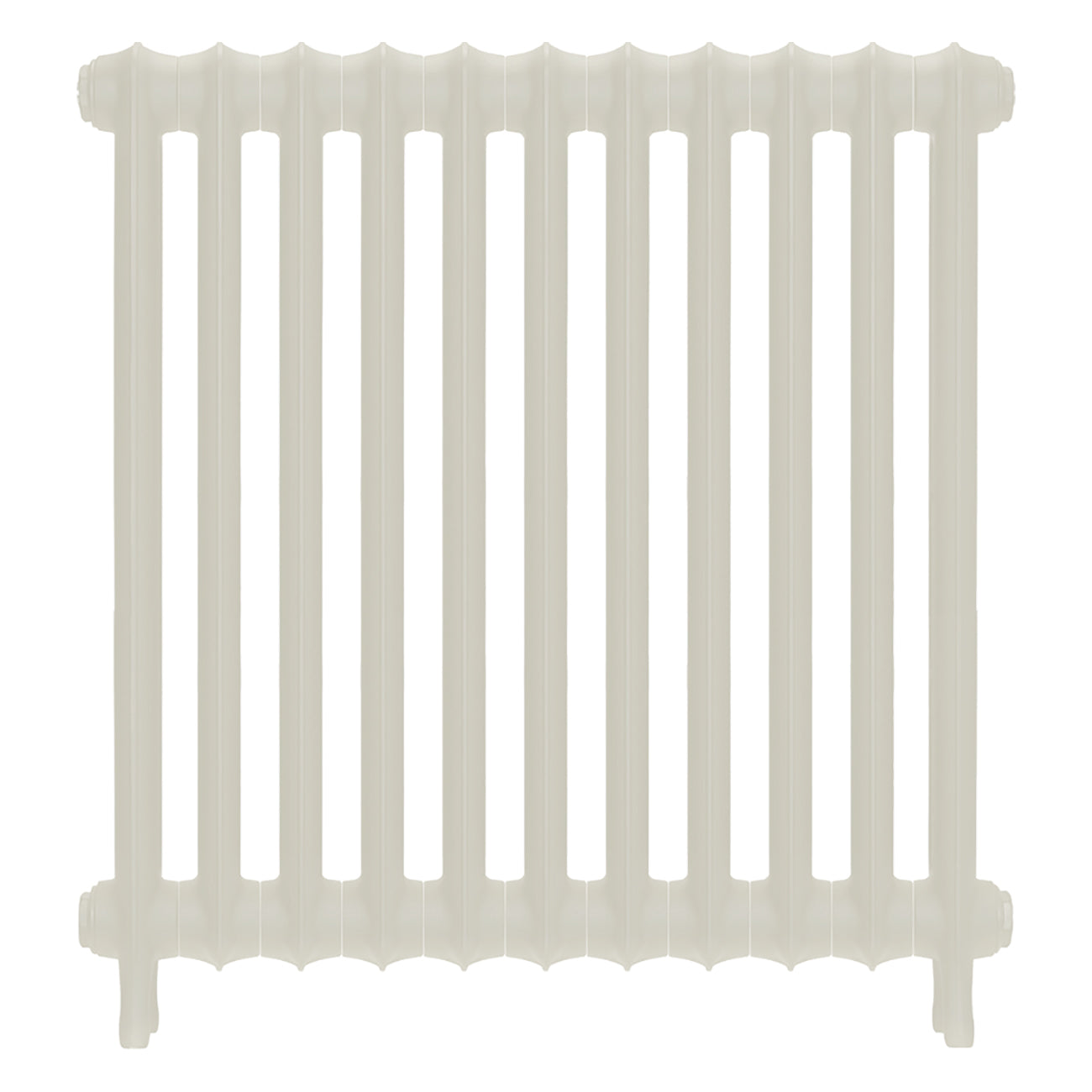 Emmeline I - Chalk White Cast Iron Column Radiator H807mm x W762mm 1 Column - Wall Hung