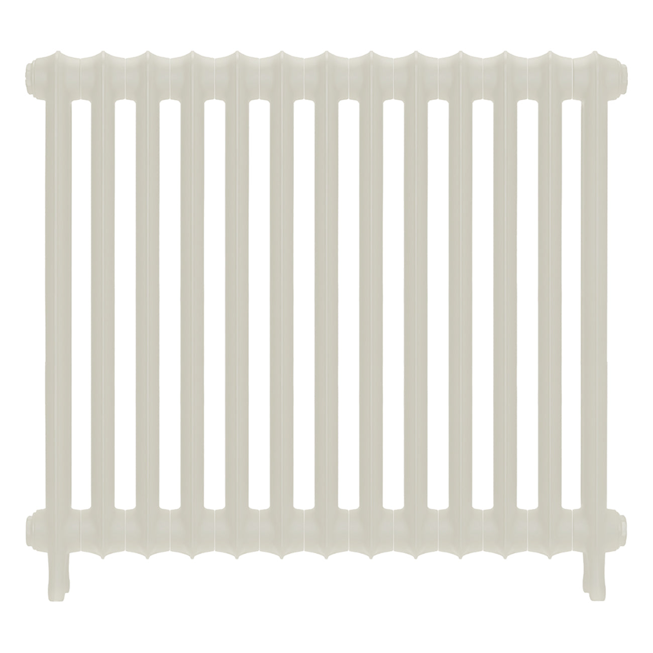 Emmeline I - Chalk White Cast Iron Column Radiator H807mm x W895mm 1 Column - Wall Hung