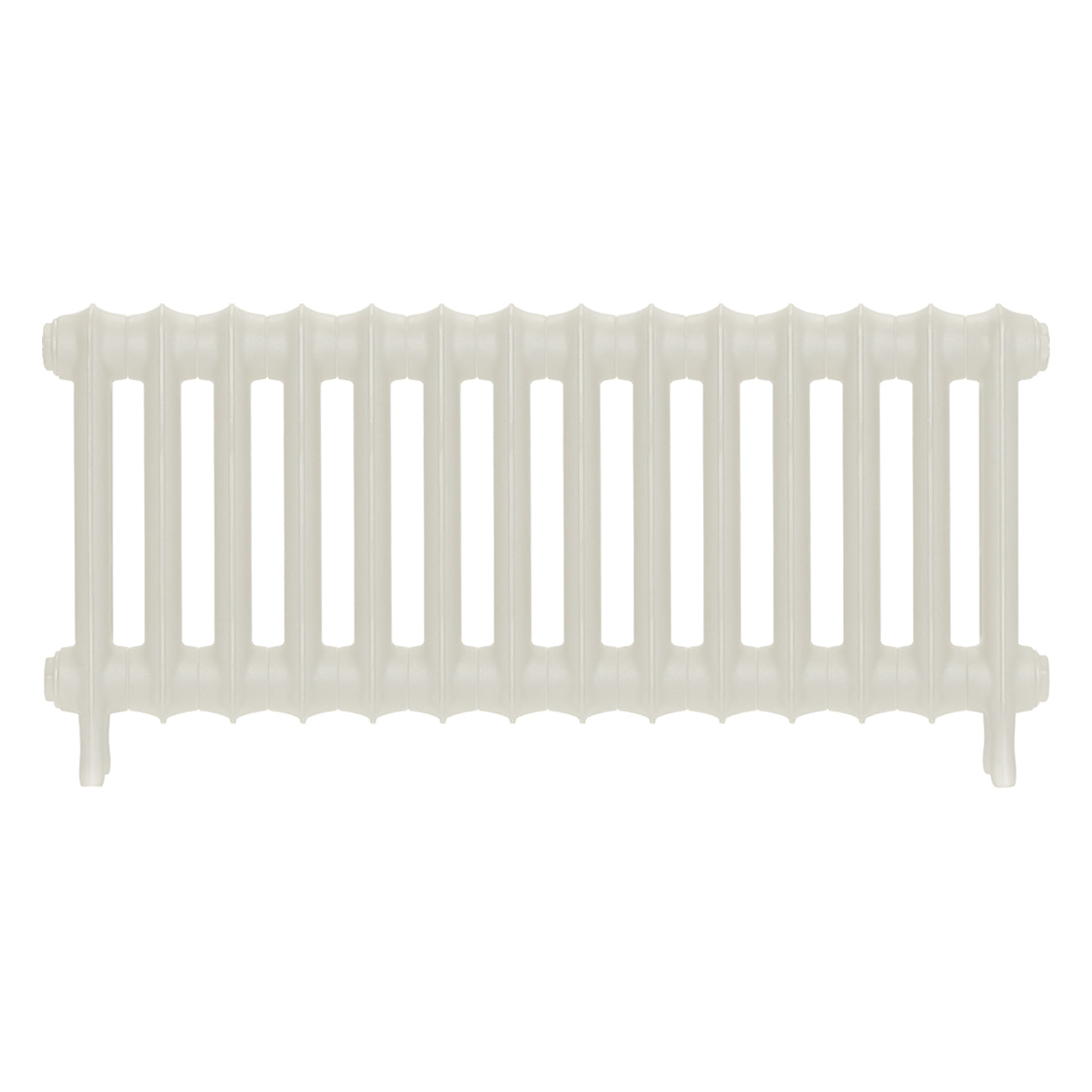 Emmeline I - Chalk White Cast Iron Column Radiator H407mm x W961mm 1 Column - Wall Hung