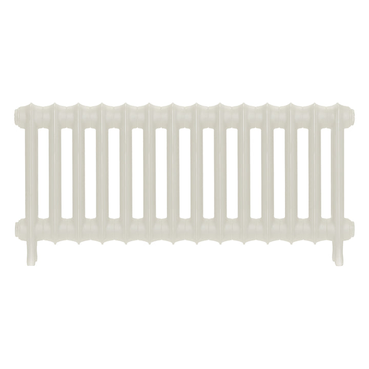 Emmeline I - Chalk White Cast Iron Column Radiator H407mm x W961mm 1 Column - Wall Hung