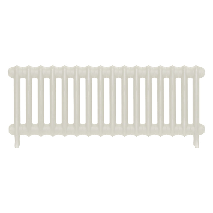 Emmeline I - Chalk White Cast Iron Column Radiator H407mm x W1094mm 1 Column - Wall Hung