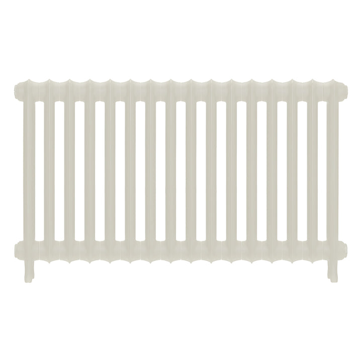 Emmeline I - Chalk White Cast Iron Column Radiator H607mm x W1094mm 1 Column - Wall Hung