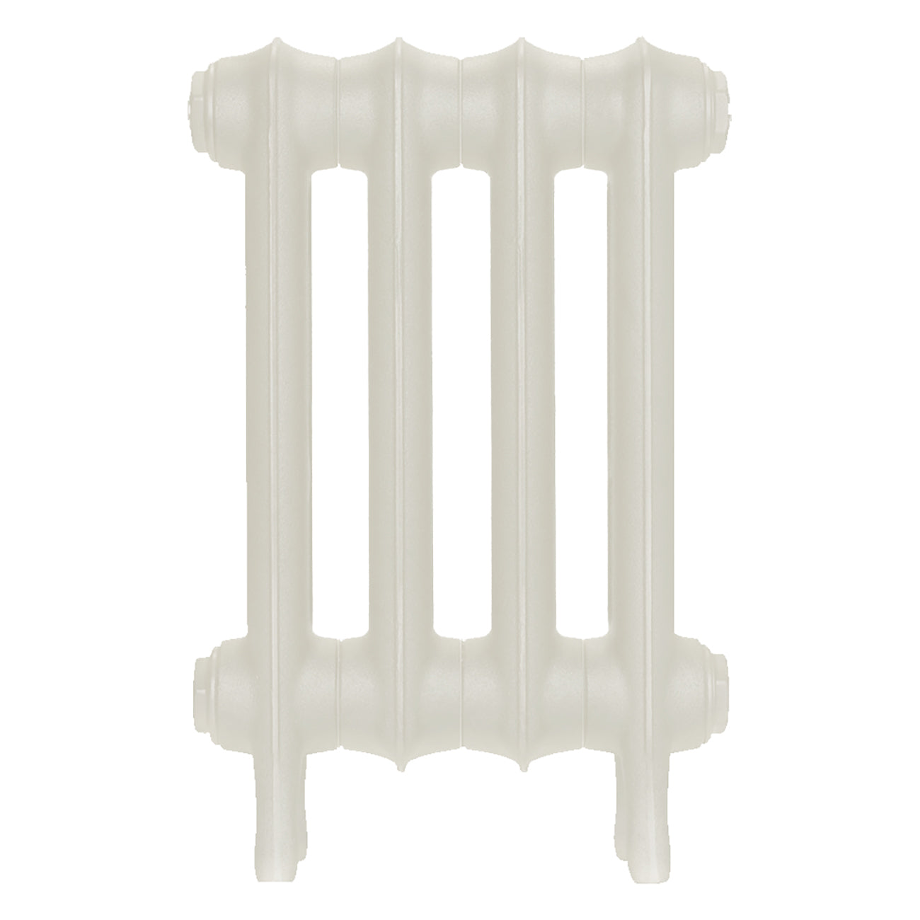 Emmeline I - Chalk White Cast Iron Column Radiator H407mm x W296mm 1 Column - Wall Hung