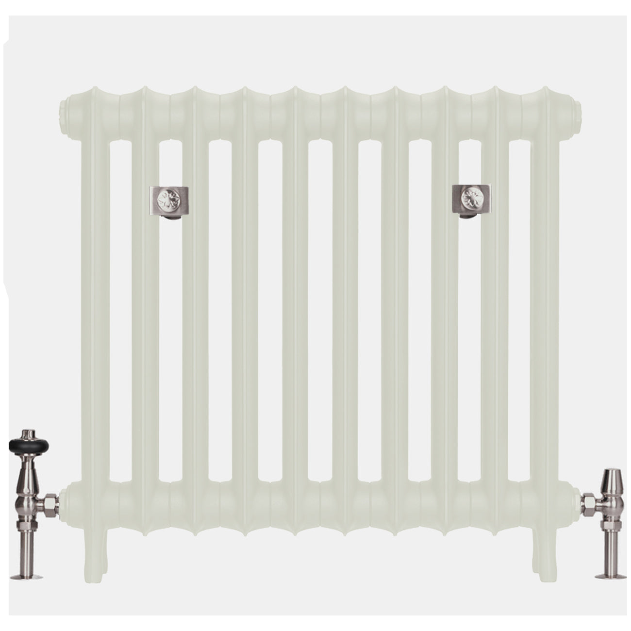 Emmeline I - Chalk White Cast Iron Column Radiator H665mm x W230mm 1 Column - Floor Standing
