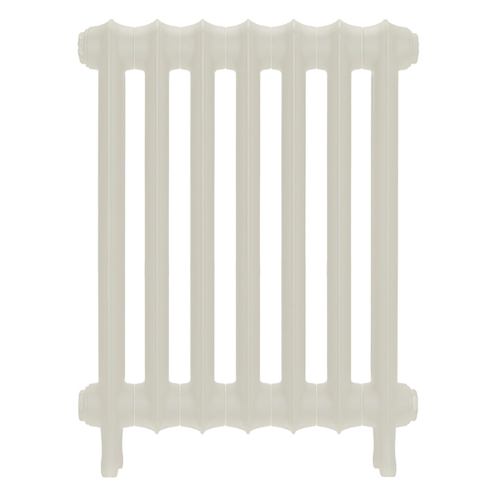Emmeline I - Chalk White Cast Iron Column Radiator H607mm x W496mm 1 Column - Wall Hung