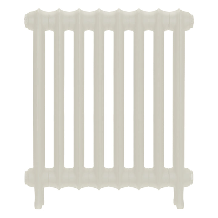 Emmeline I - Chalk White Cast Iron Column Radiator H607mm x W562mm 1 Column - Wall Hung