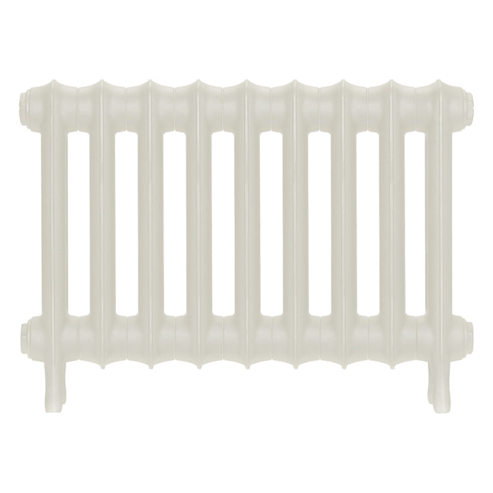 Emmeline I - Chalk White Cast Iron Column Radiator H407mm x W629mm 1 Column - Wall Hung