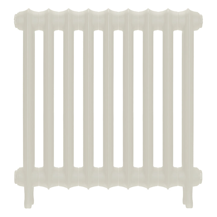 Emmeline I - Chalk White Cast Iron Column Radiator H607mm x W629mm 1 Column - Wall Hung