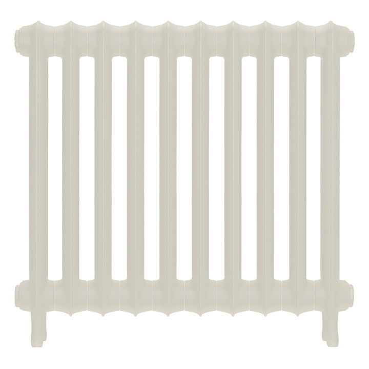 Emmeline II - Chalk White Cast Iron Column Radiator H613mm x W695mm 2 Column - Wall Hung