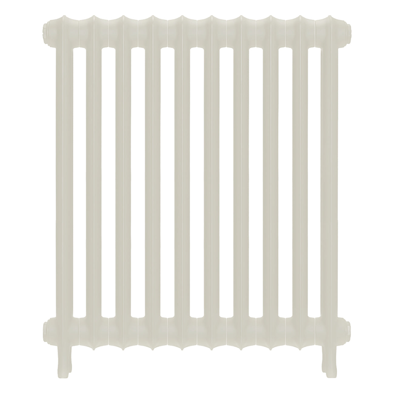 Emmeline II - Chalk White Cast Iron Column Radiator H813mm x W695mm 2 Column - Wall Hung