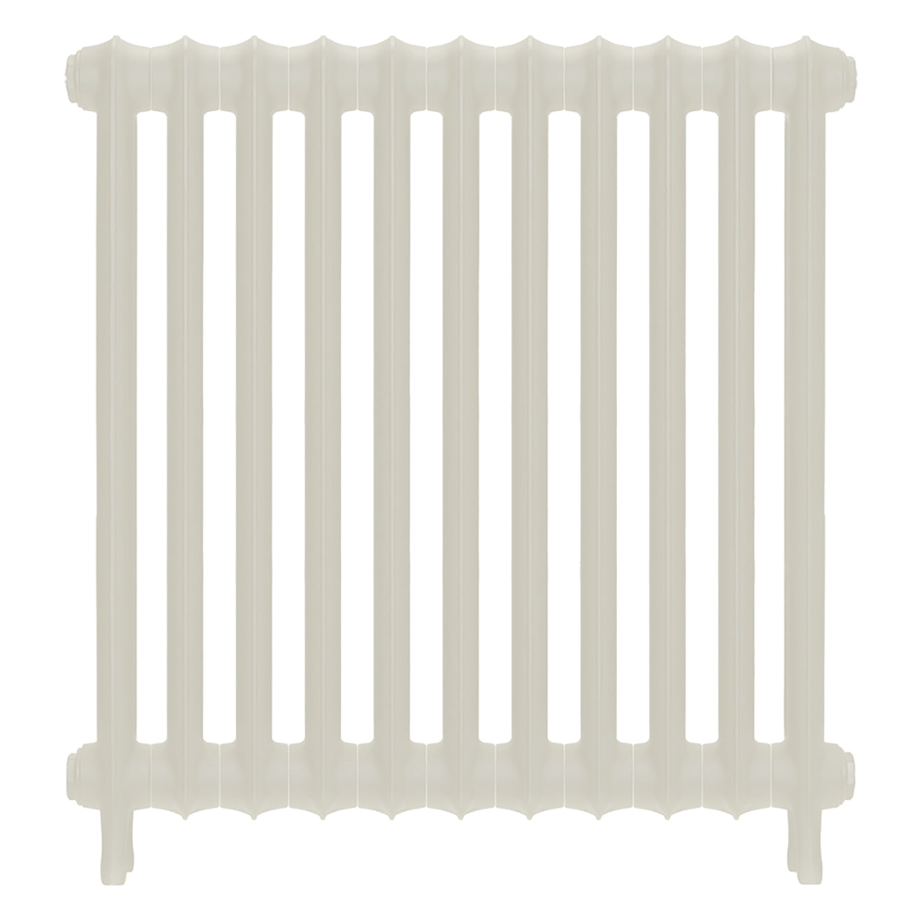 Emmeline II - Chalk White Cast Iron Column Radiator H813mm x W762mm 2 Column - Wall Hung