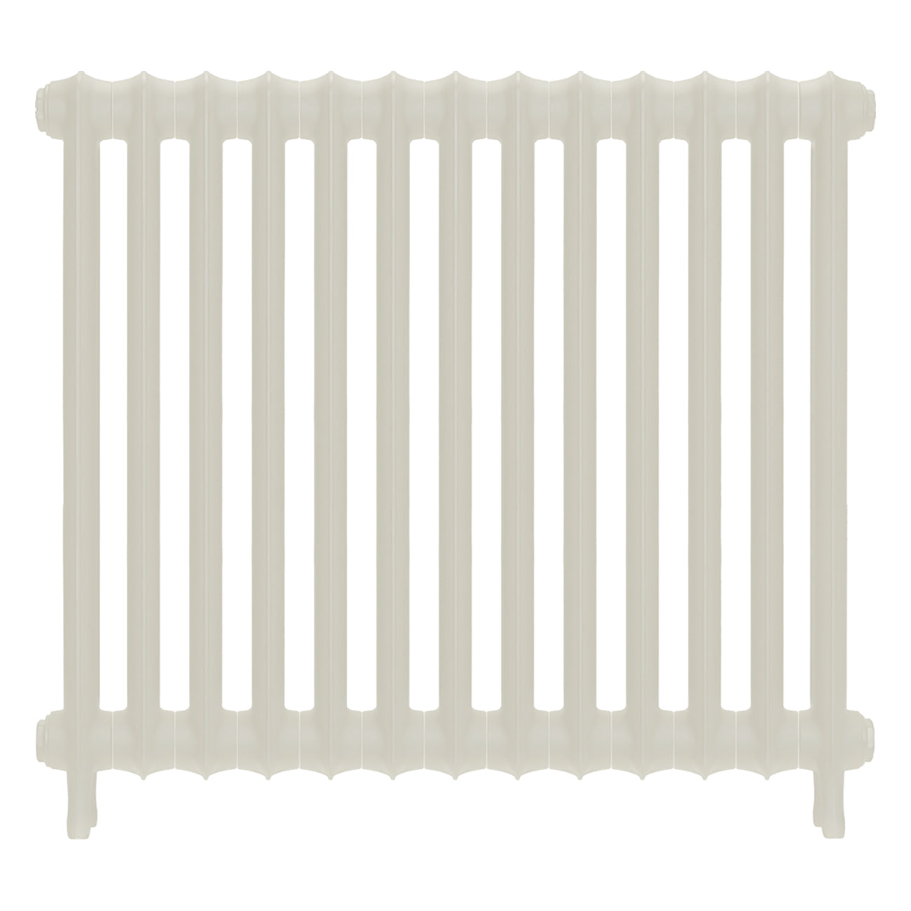Emmeline II - Chalk White Cast Iron Column Radiator H813mm x W895mm 2 Column - Wall Hung