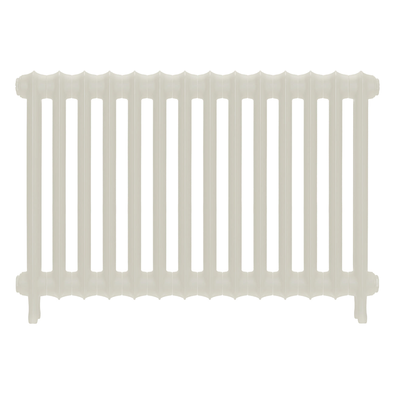 Emmeline II - Chalk White Cast Iron Column Radiator H613mm x W961mm 2 Column - Wall Hung