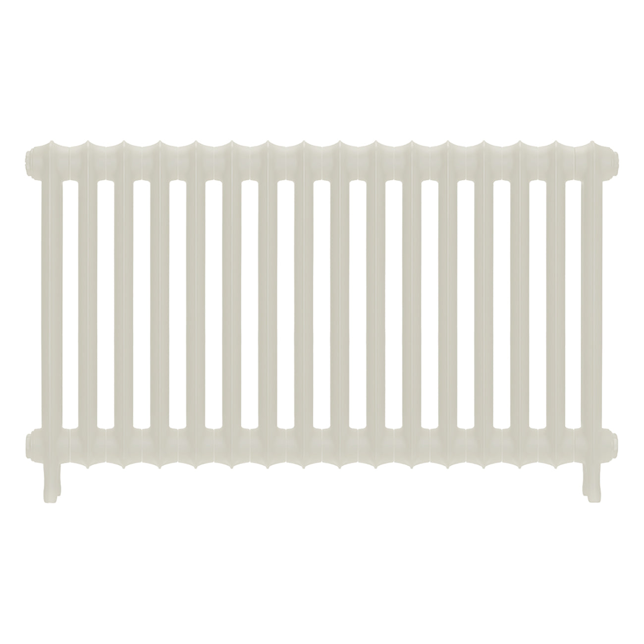 Emmeline II - Chalk White Cast Iron Column Radiator H613mm x W1094mm 2 Column - Wall Hung