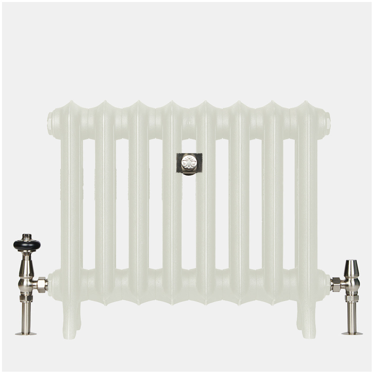 Emmeline II - Chalk White Cast Iron Column Radiator H470mm x W296mm 2 Column - Floor Standing