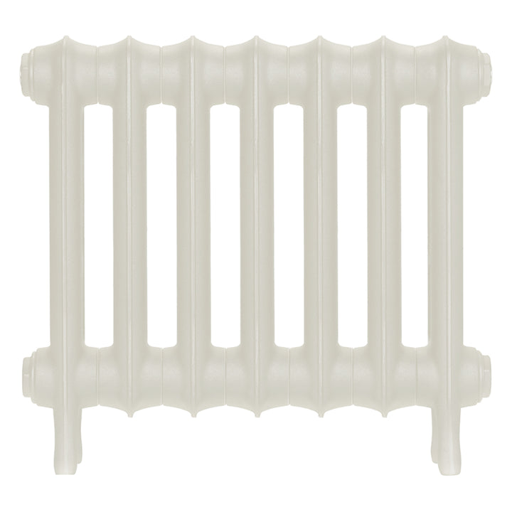 Emmeline II - Chalk White Cast Iron Column Radiator H413mm x W496mm 2 Column - Wall Hung