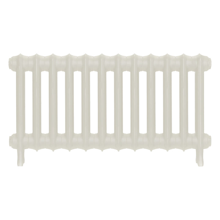 Emmeline III - Chalk White Cast Iron Column Radiator H416mm x W828mm 3 Column - Wall Hung