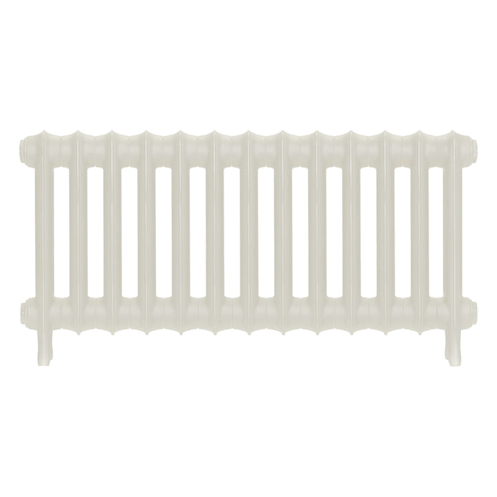 Emmeline III - Chalk White Cast Iron Column Radiator H416mm x W895mm 3 Column - Wall Hung