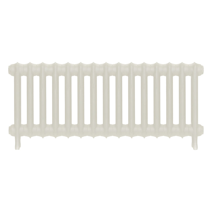 Emmeline III - Chalk White Cast Iron Column Radiator H416mm x W1028mm 3 Column - Wall Hung