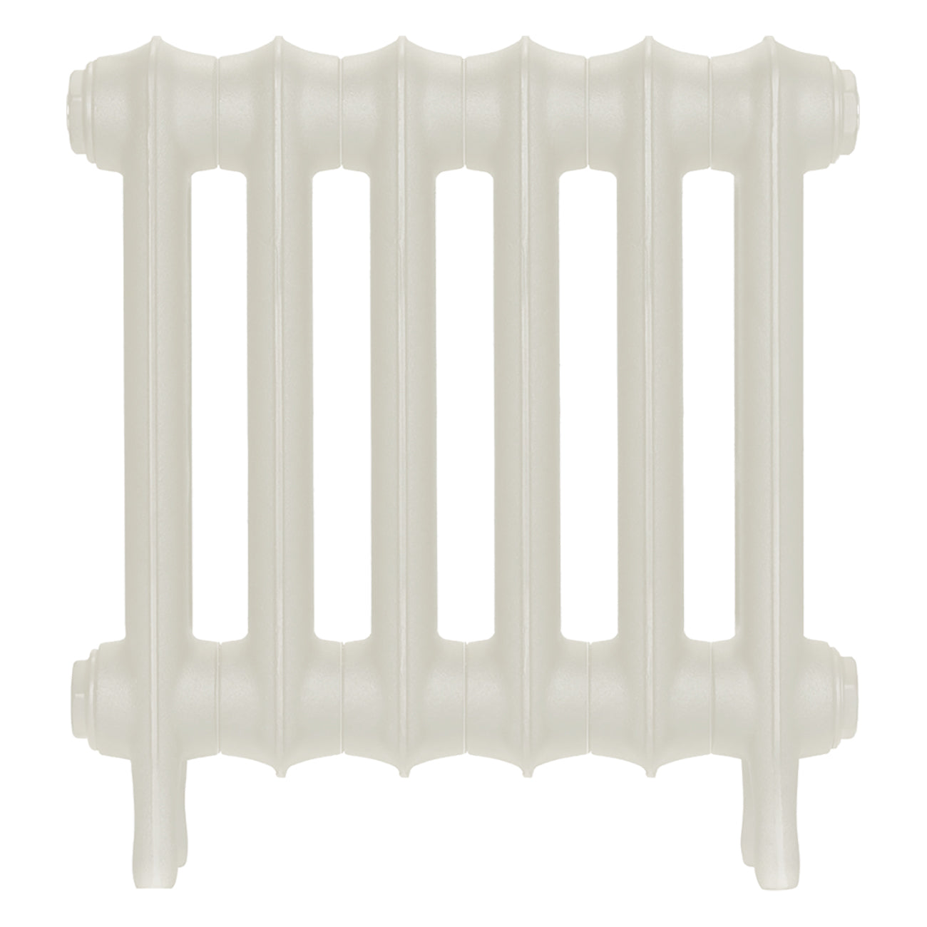 Emmeline III - Chalk White Cast Iron Column Radiator H416mm x W429mm 3 Column - Wall Hung