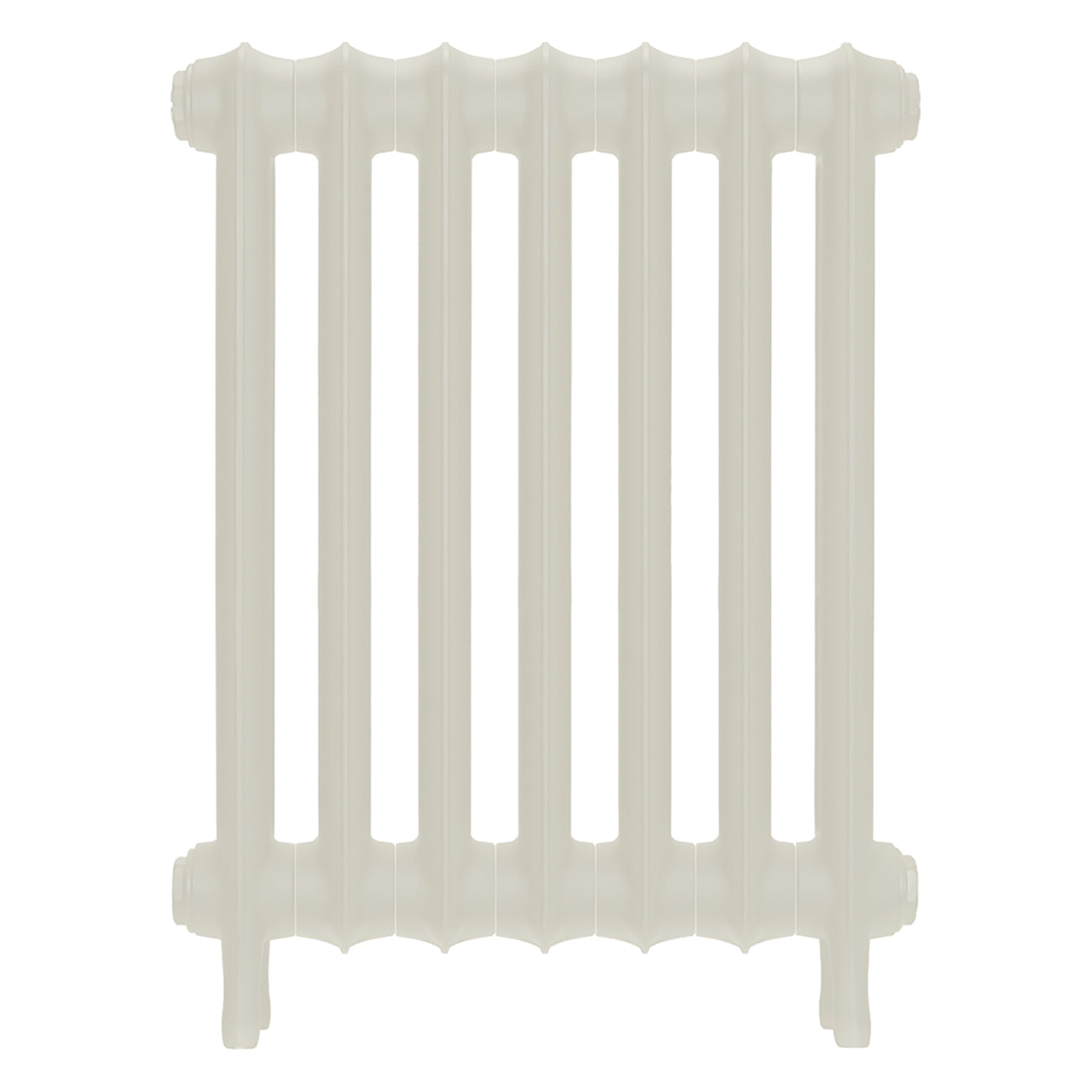 Emmeline III - Chalk White Cast Iron Column Radiator H616mm x W496mm 3 Column - Wall Hung
