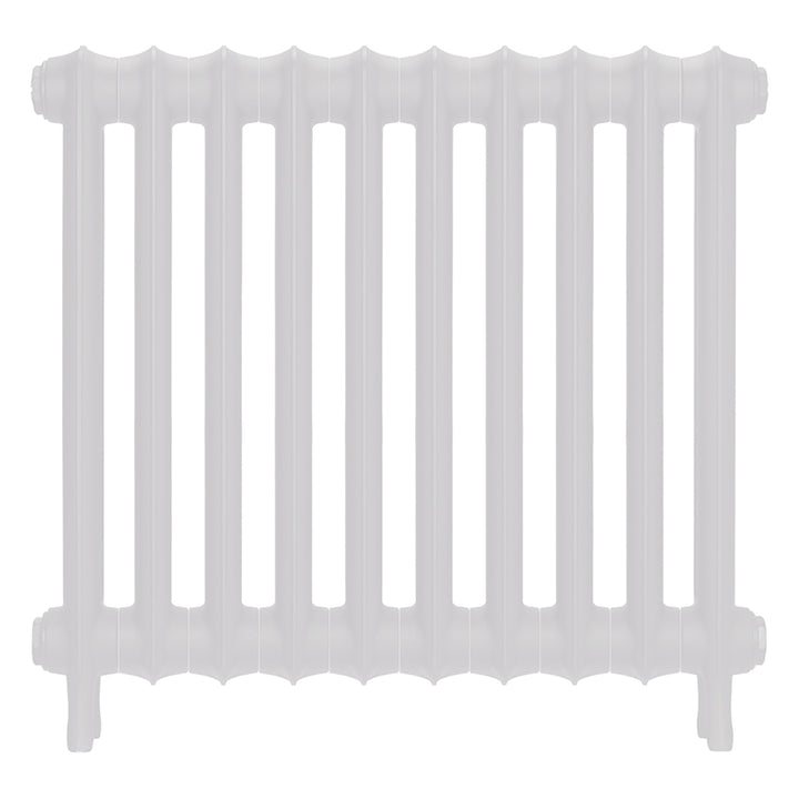 Emmeline I - Ceramic White Cast Iron Column Radiator H607mm x W695mm 1 Column - Wall Hung