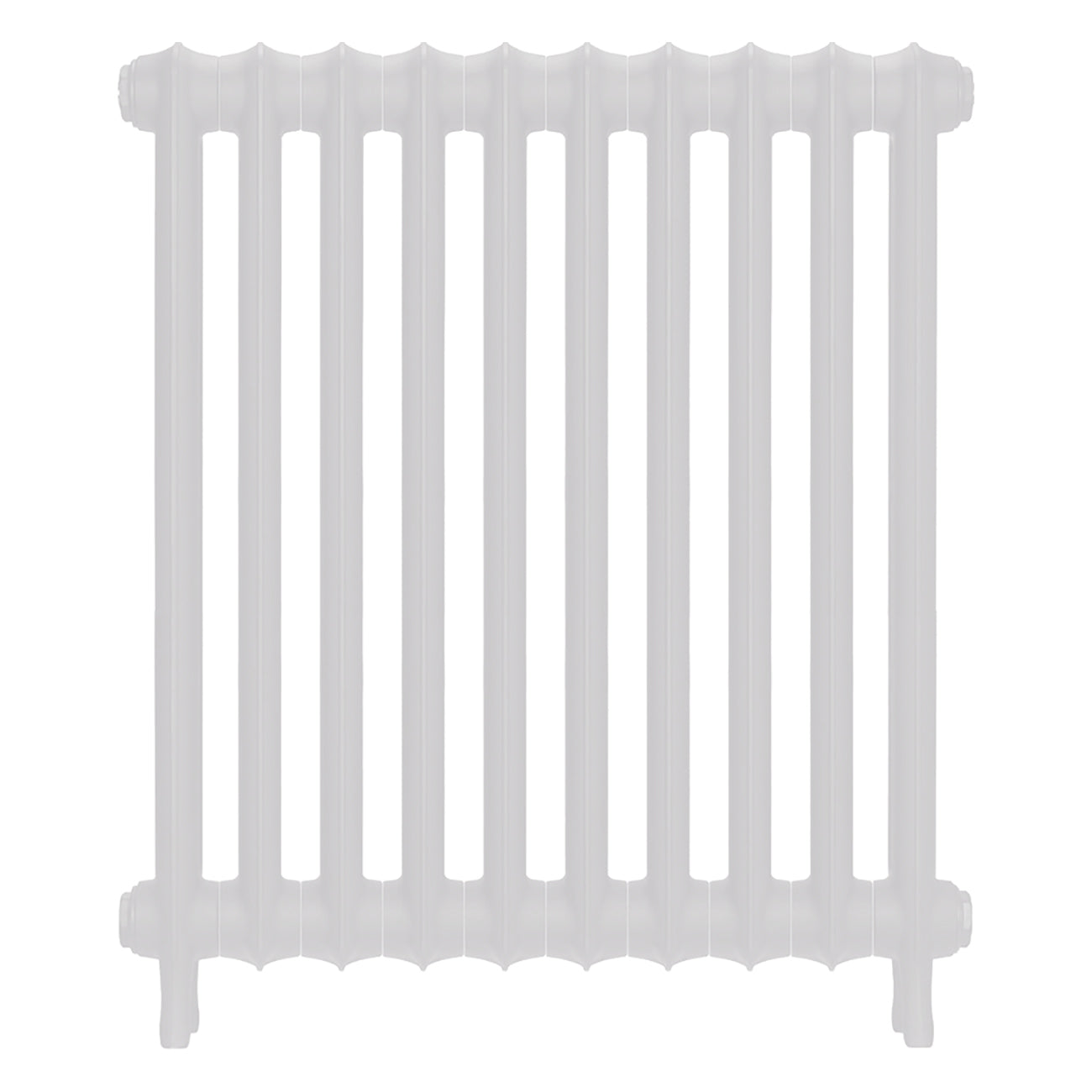 Emmeline I - Ceramic White Cast Iron Column Radiator H807mm x W695mm 1 Column - Wall Hung