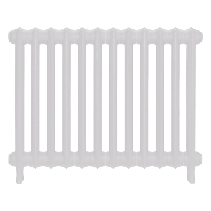 Emmeline I - Ceramic White Cast Iron Column Radiator H607mm x W828mm 1 Column - Wall Hung