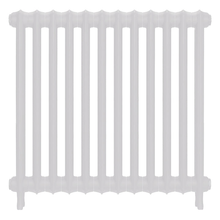 Emmeline I - Ceramic White Cast Iron Column Radiator H807mm x W828mm 1 Column - Wall Hung