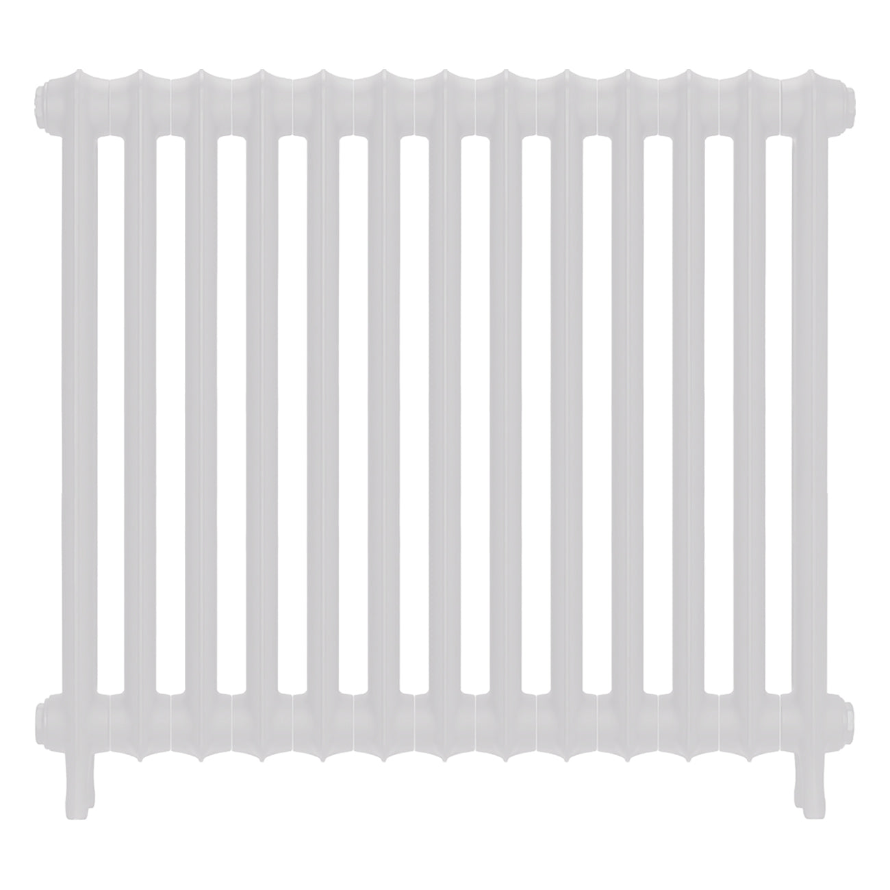 Emmeline I - Ceramic White Cast Iron Column Radiator H807mm x W895mm 1 Column - Wall Hung