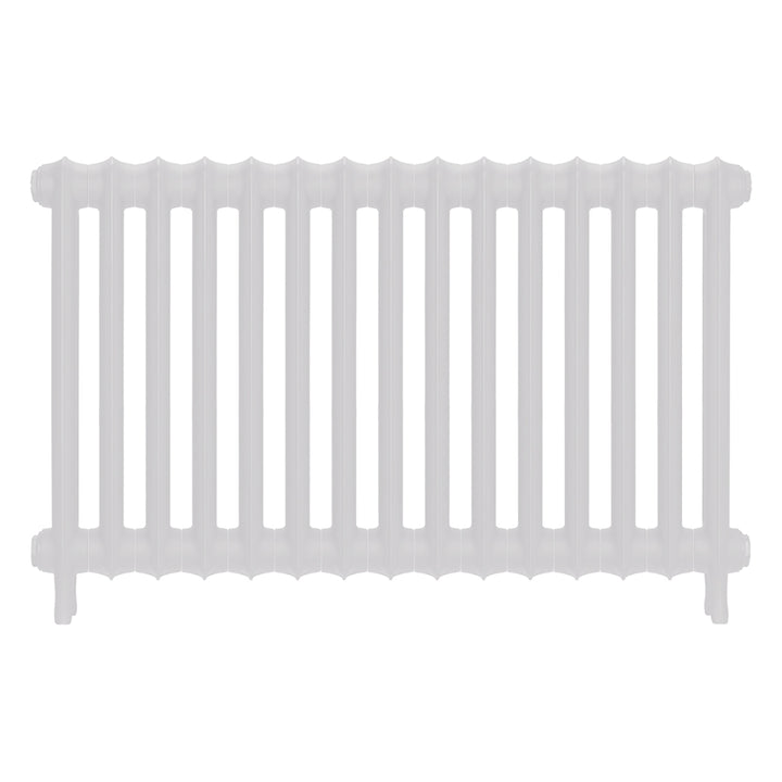 Emmeline I - Ceramic White Cast Iron Column Radiator H607mm x W1028mm 1 Column - Wall Hung
