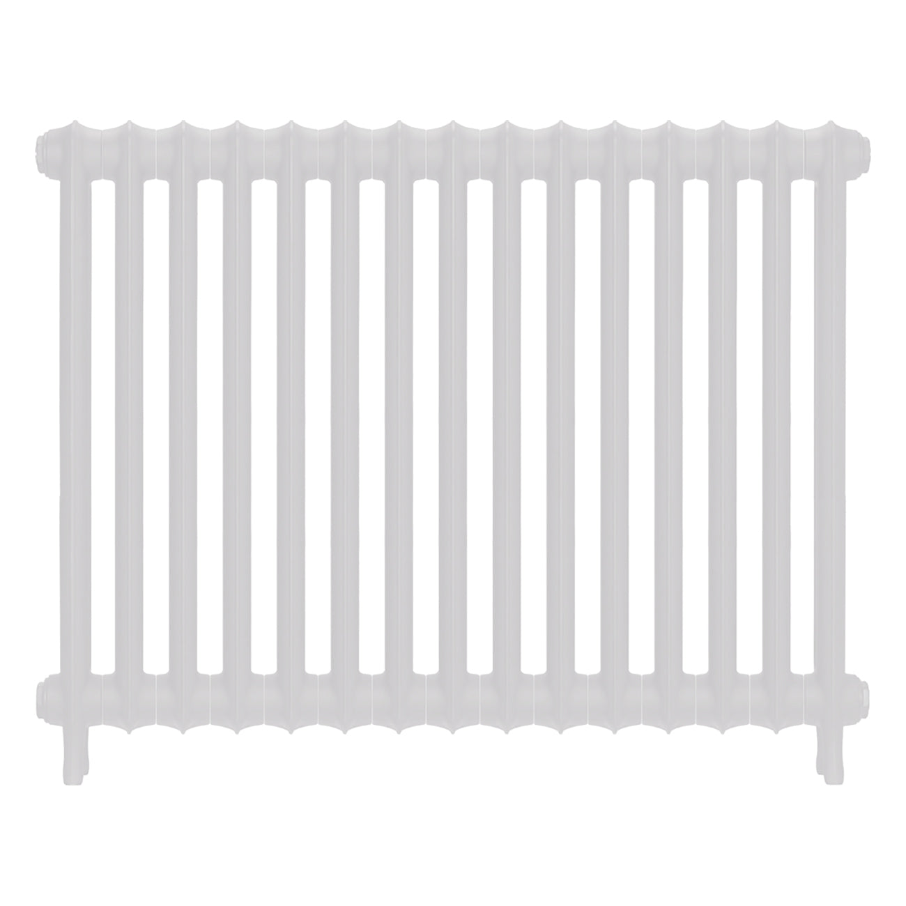 Emmeline I - Ceramic White Cast Iron Column Radiator H807mm x W1028mm 1 Column - Wall Hung