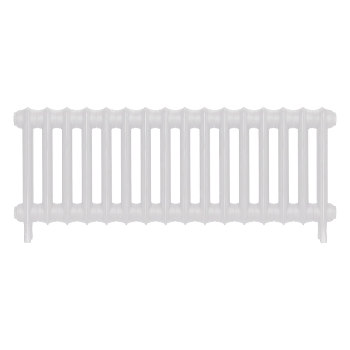 Emmeline I - Ceramic White Cast Iron Column Radiator H407mm x W1094mm 1 Column - Wall Hung