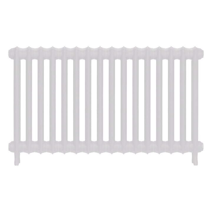 Emmeline I - Ceramic White Cast Iron Column Radiator H607mm x W1094mm 1 Column - Wall Hung