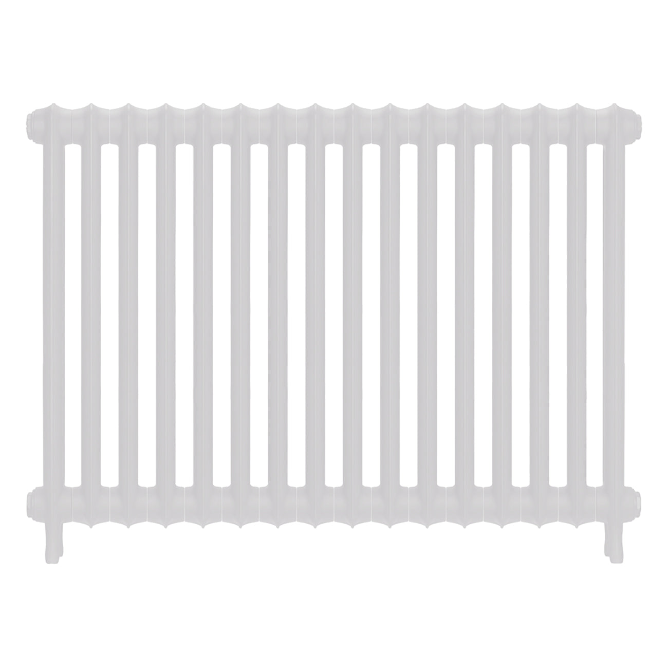 Emmeline I - Ceramic White Cast Iron Column Radiator H807mm x W1094mm 1 Column - Wall Hung