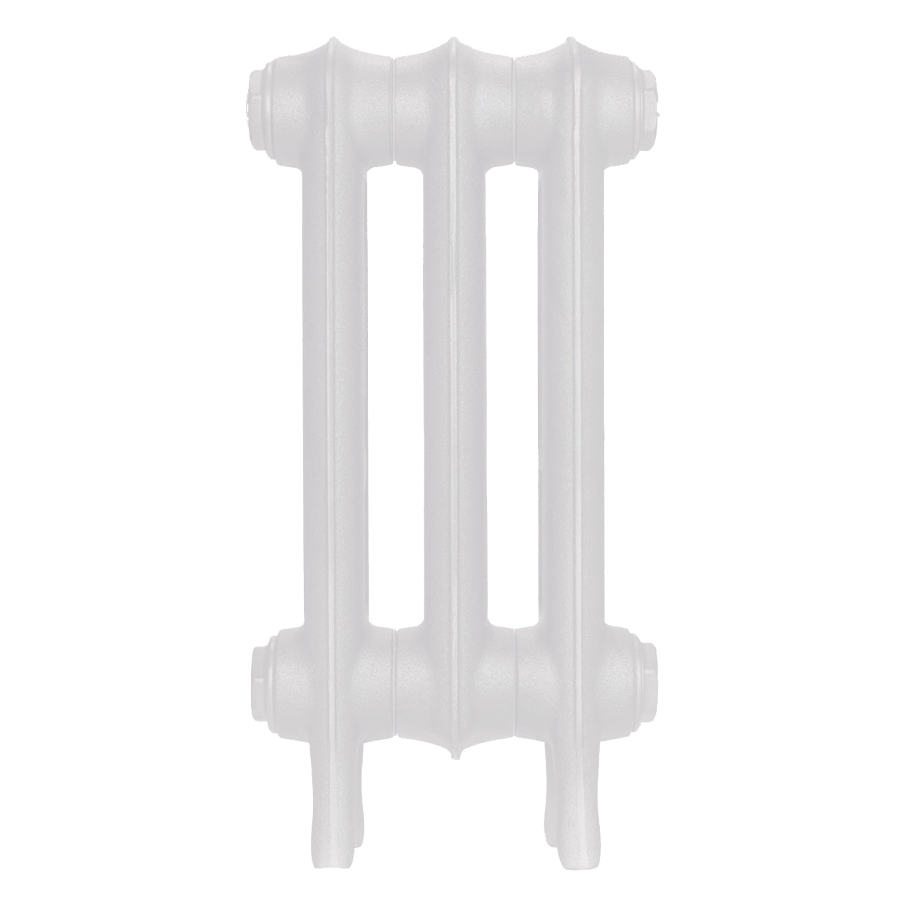 Emmeline I - Ceramic White Cast Iron Column Radiator H407mm x W230mm 1 Column - Wall Hung