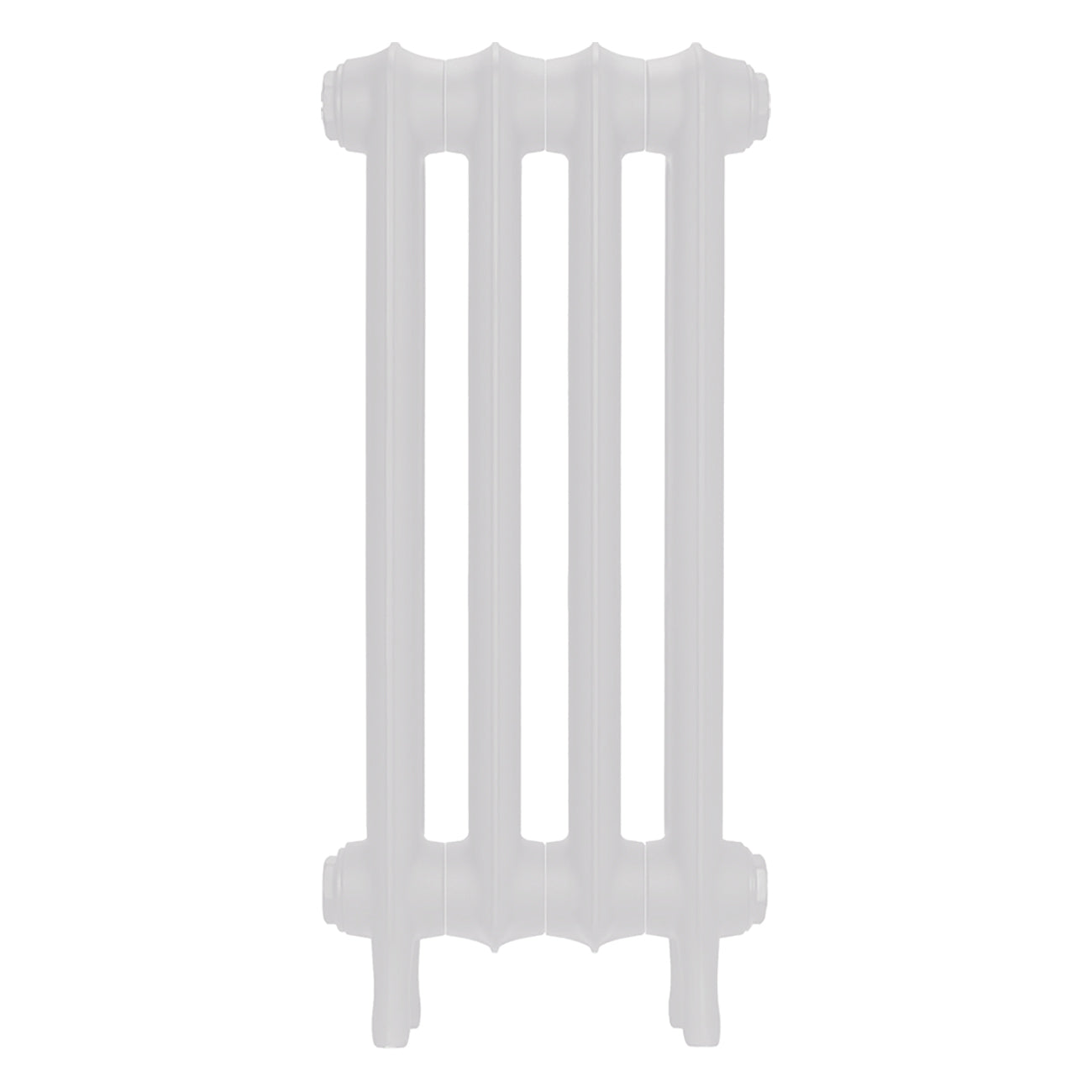 Emmeline I - Ceramic White Cast Iron Column Radiator H607mm x W296mm 1 Column - Wall Hung