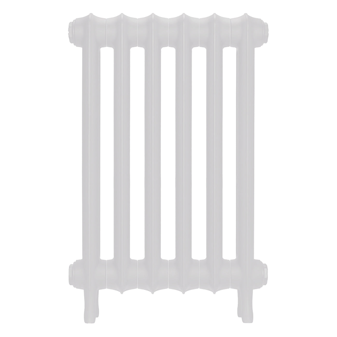 Emmeline I - Ceramic White Cast Iron Column Radiator H607mm x W429mm 1 Column - Wall Hung