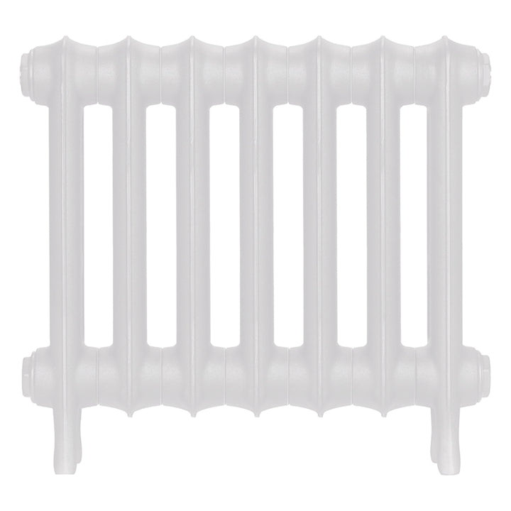 Emmeline I - Ceramic White Cast Iron Column Radiator H407mm x W496mm 1 Column - Wall Hung