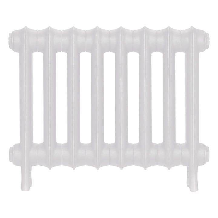 Emmeline I - Ceramic White Cast Iron Column Radiator H407mm x W562mm 1 Column - Wall Hung