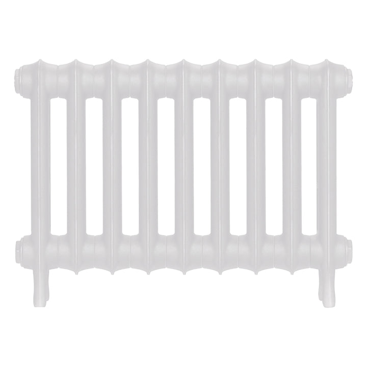 Emmeline I - Ceramic White Cast Iron Column Radiator H407mm x W629mm 1 Column - Wall Hung