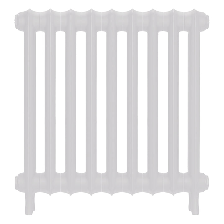 Emmeline I - Ceramic White Cast Iron Column Radiator H607mm x W629mm 1 Column - Wall Hung