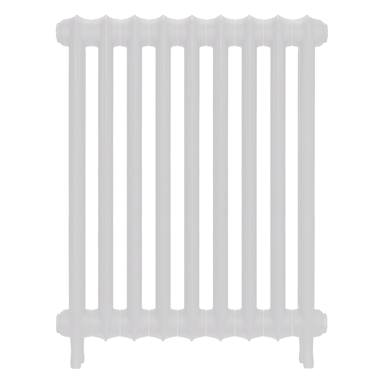 Emmeline I - Ceramic White Cast Iron Column Radiator H807mm x W629mm 1 Column - Wall Hung