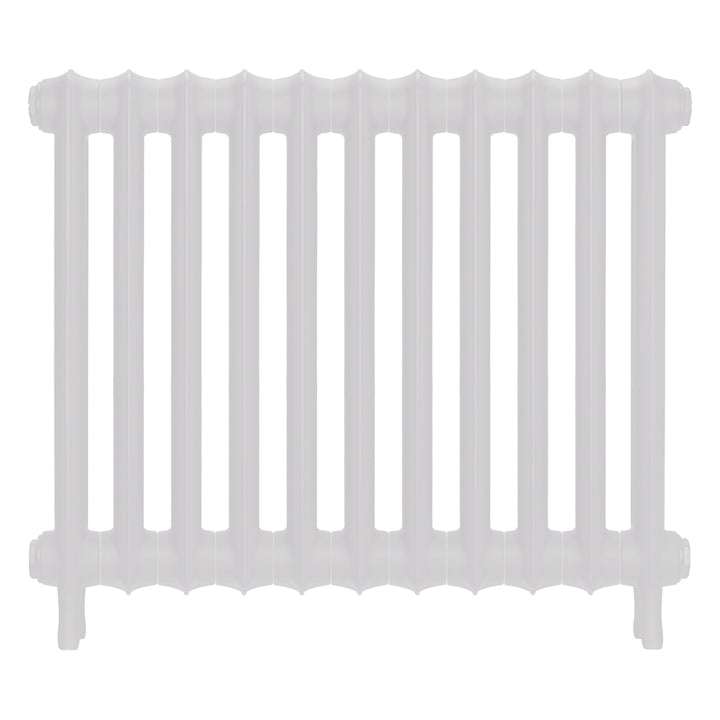 Emmeline II - Ceramic White Cast Iron Column Radiator H613mm x W762mm 2 Column - Wall Hung