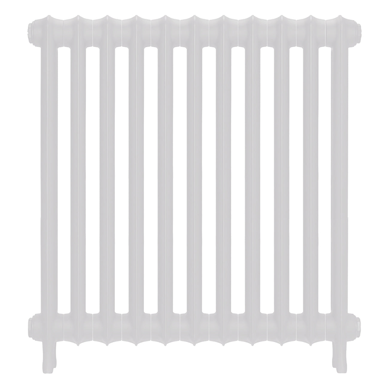 Emmeline II - Ceramic White Cast Iron Column Radiator H813mm x W762mm 2 Column - Wall Hung